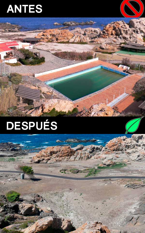 Antes y después Instalaciones deportivas Club Med